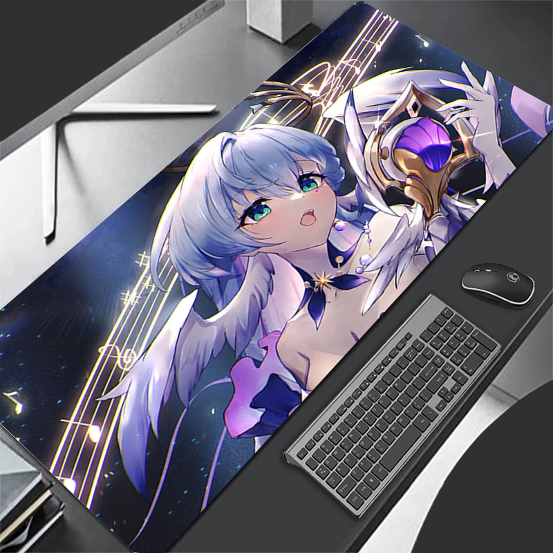Mousepad Computer Gaming Accessories Keyboard Pad Office PC Rubber Mouse Pad Decoracion H-honkai Star Rail Robin Desk Mouse Mat