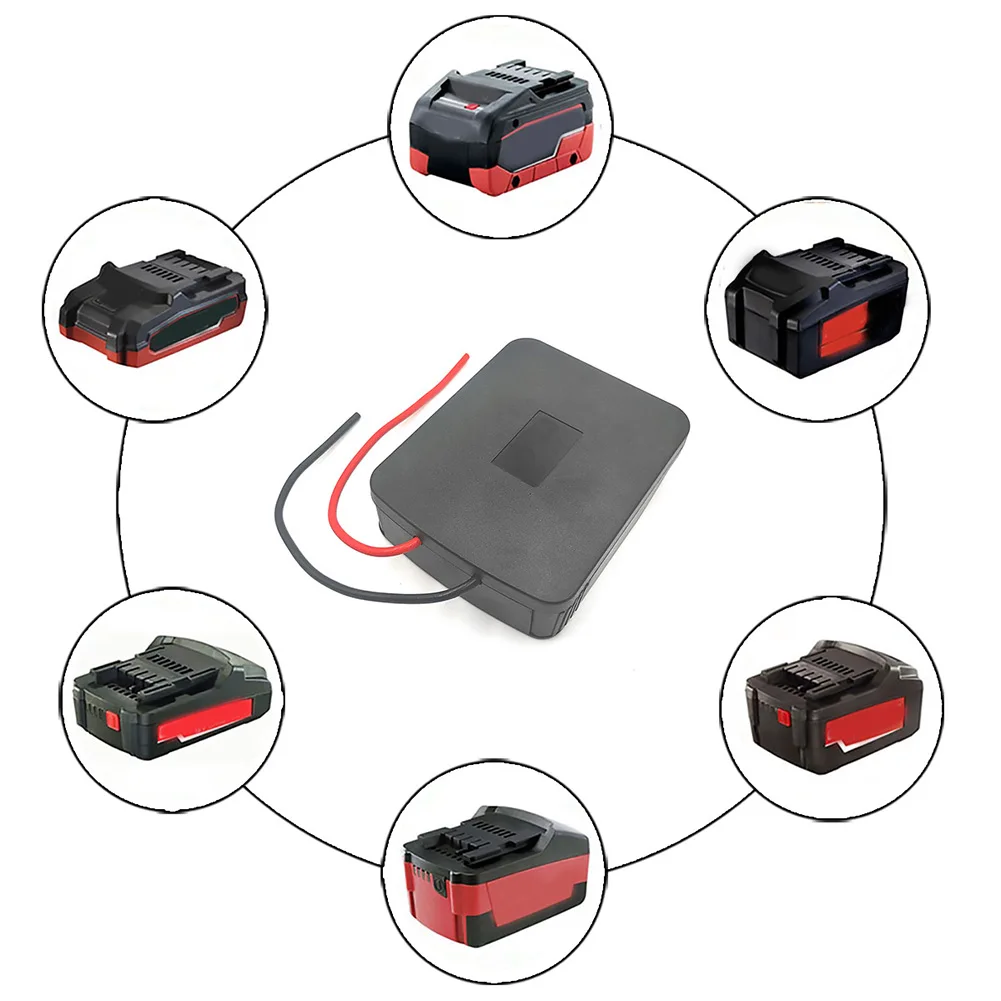 For Metabo 18V Battery to External Device Adapter with Two AWG12 Output Leads for E-Bike Skateboard and Hobbyist Applications