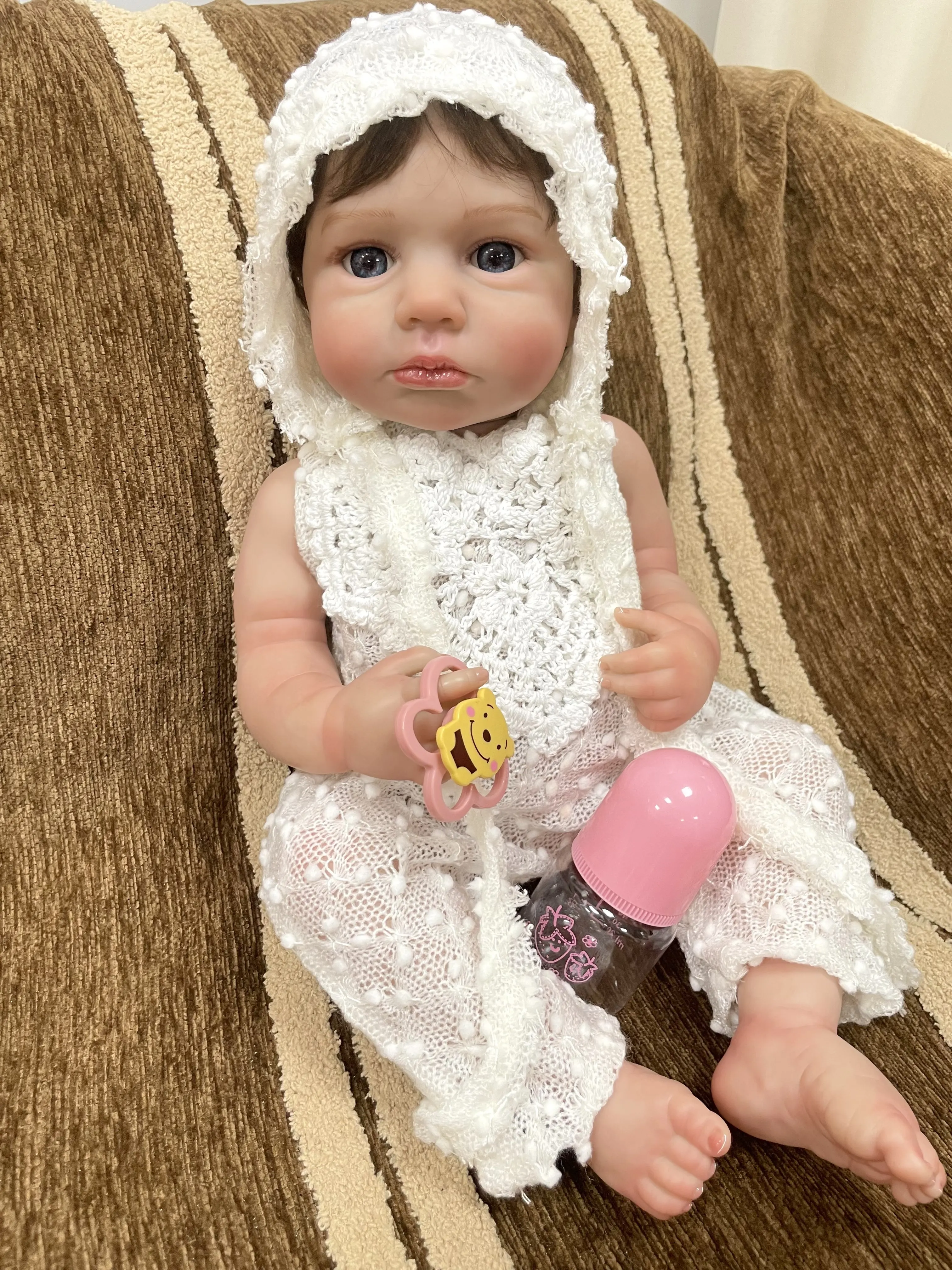 

Cokela 50CM 20inch Silicone Reborn Baby Doll Blank Unpainted or Painted Lifelike Newborn Girl Collectibles Kids Gift