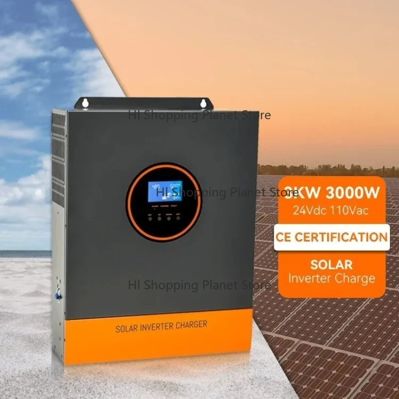 

3KW 24V Efficiency Hybrid Solar Inverter 120Vac MPPT Pure Sine Wave All-In-One Solar Inverter