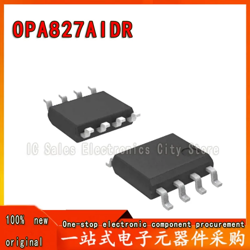 5pcs/lot OPA827AIDR OPA827AID OPA827 OPAMP JFET 22MHZ SOP-8 IC.