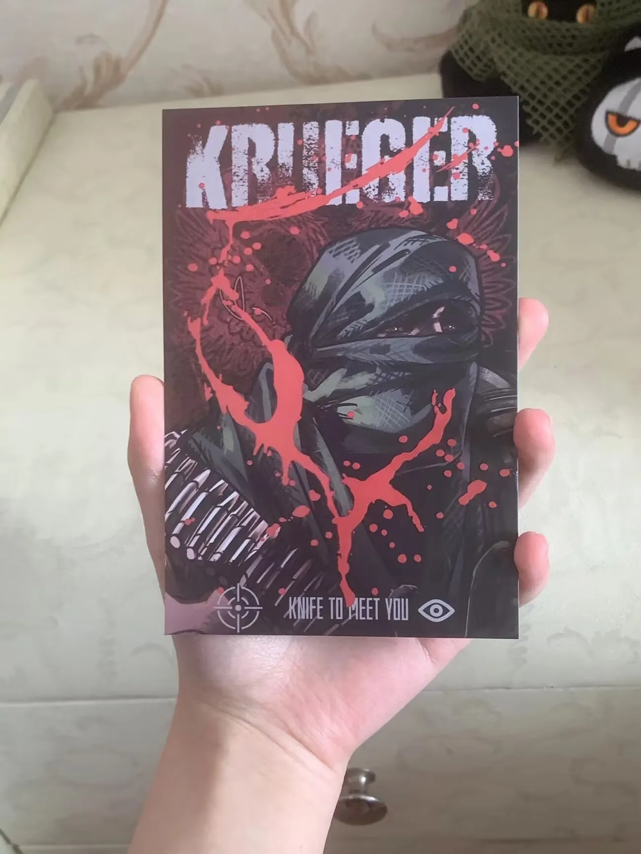 لعبة COD Call of Duty التأثيرية الطرفية Krueger UV بطاقة بريدية لتزيين وادي Krueger doujinshi