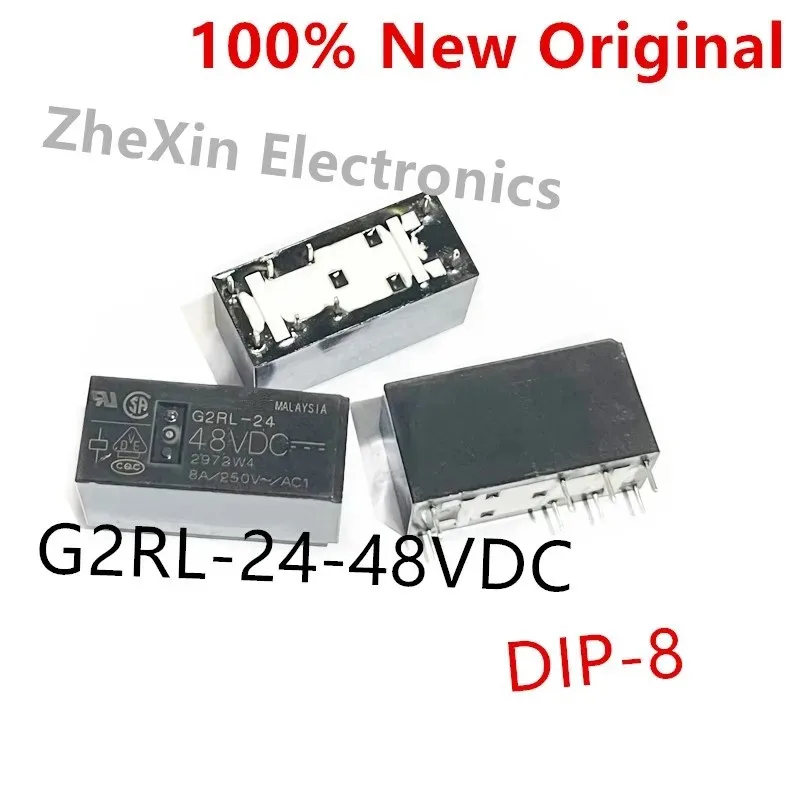 10PCS/Lot   G2RL-24-5VDC 、G2RL-24-12VDC 、G2RL-24-24VDC 、G2RL-24-48VDC   DIP-8   New Original Power Relay   G2RL-24-DC5V  DC24V