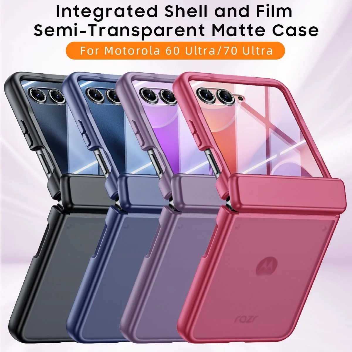 Luksusowe, smukłe, matowe etui z ochroną zawiasów do Motorola Razr 50 60 70, wytrzymałe, odporne na wstrząsy etui do Moto Razr 50 60 70 Ultra Plus — zdjęcie produktu 6
