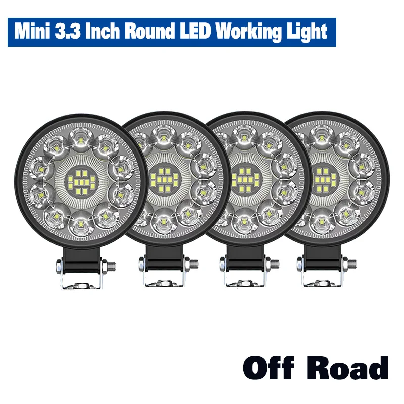 

12V/24V LED Floodlight Car ATV Off-Road Driving Fog Lamp White Work Light Strip For Truck Car SUV 4WD Boat ATV Barra LED Lights