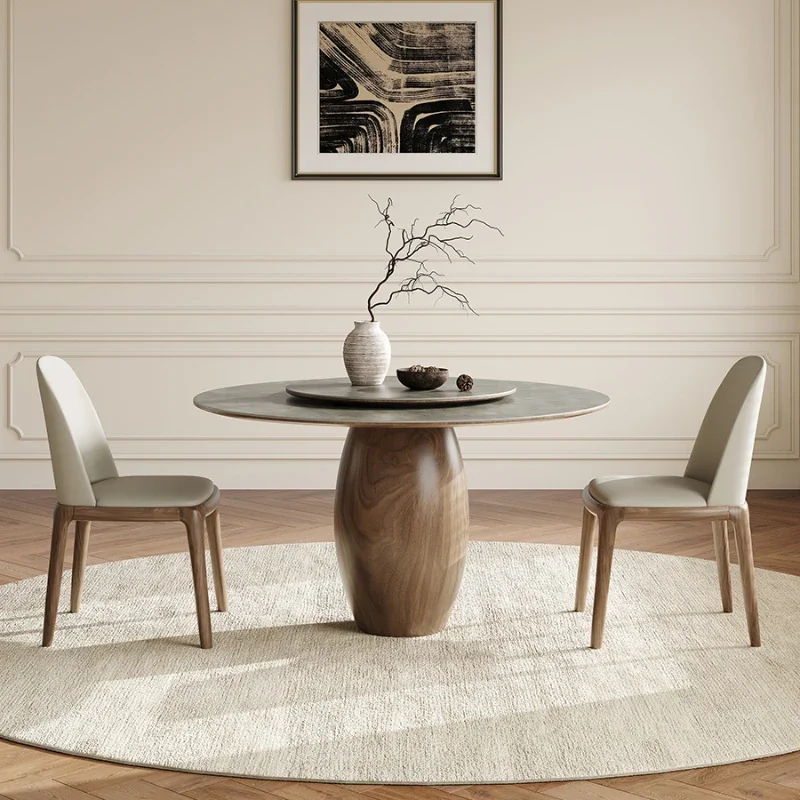 Table Round Dining Work Living Room Restaurant Tables Modern Kitchen Side High Coffee Dinner Muebles Complete Multifunctional