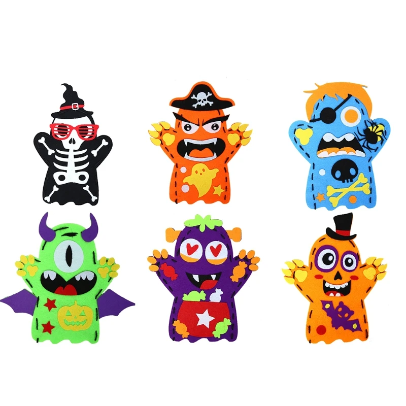 DIY Hand Puppet Kits for Children Beginners Interactive Handicraft Party Supplies & Accessories for Creative Halloween C