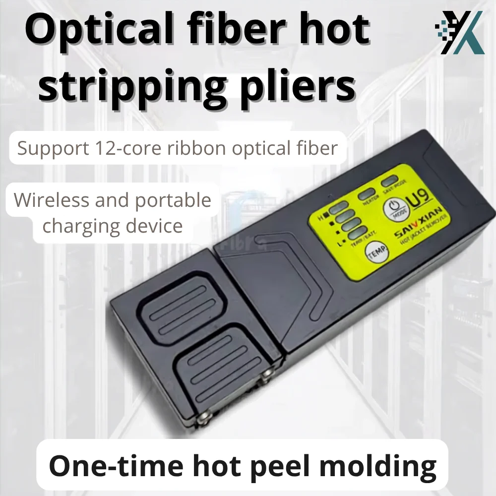 U9 Fiber Thermal Stripper Pliers Heated Optical Wire Stripping Slitter Ribbon Fiber Hot Stripper Thermal strippingof 12 fibers