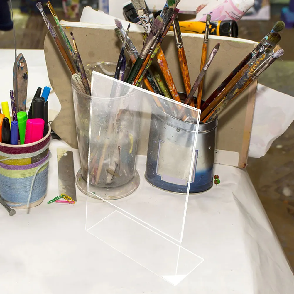 

2Pcs Writing Acrylic Transparent Portable Desktop Adjustable Angle Multi-Use Drawing Support for Writing