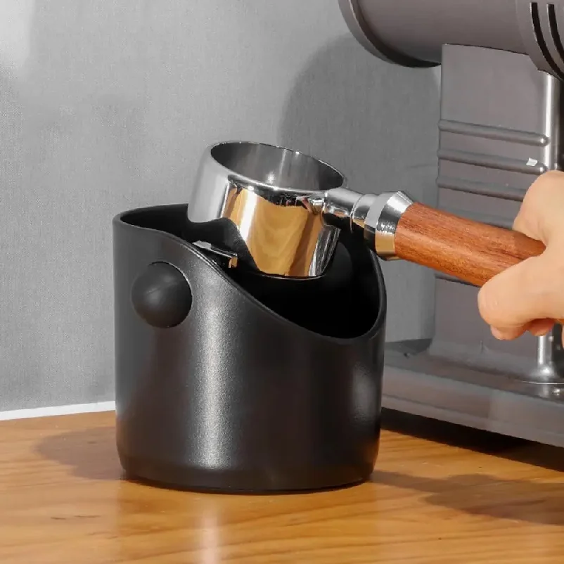 Coffee Shop Equipment - กล่องทิ้งกากกาแฟแบบกันกระแทก พร้อมแถบเคาะกากกาแฟแบบถอดได้ ป้องกันการลื่น