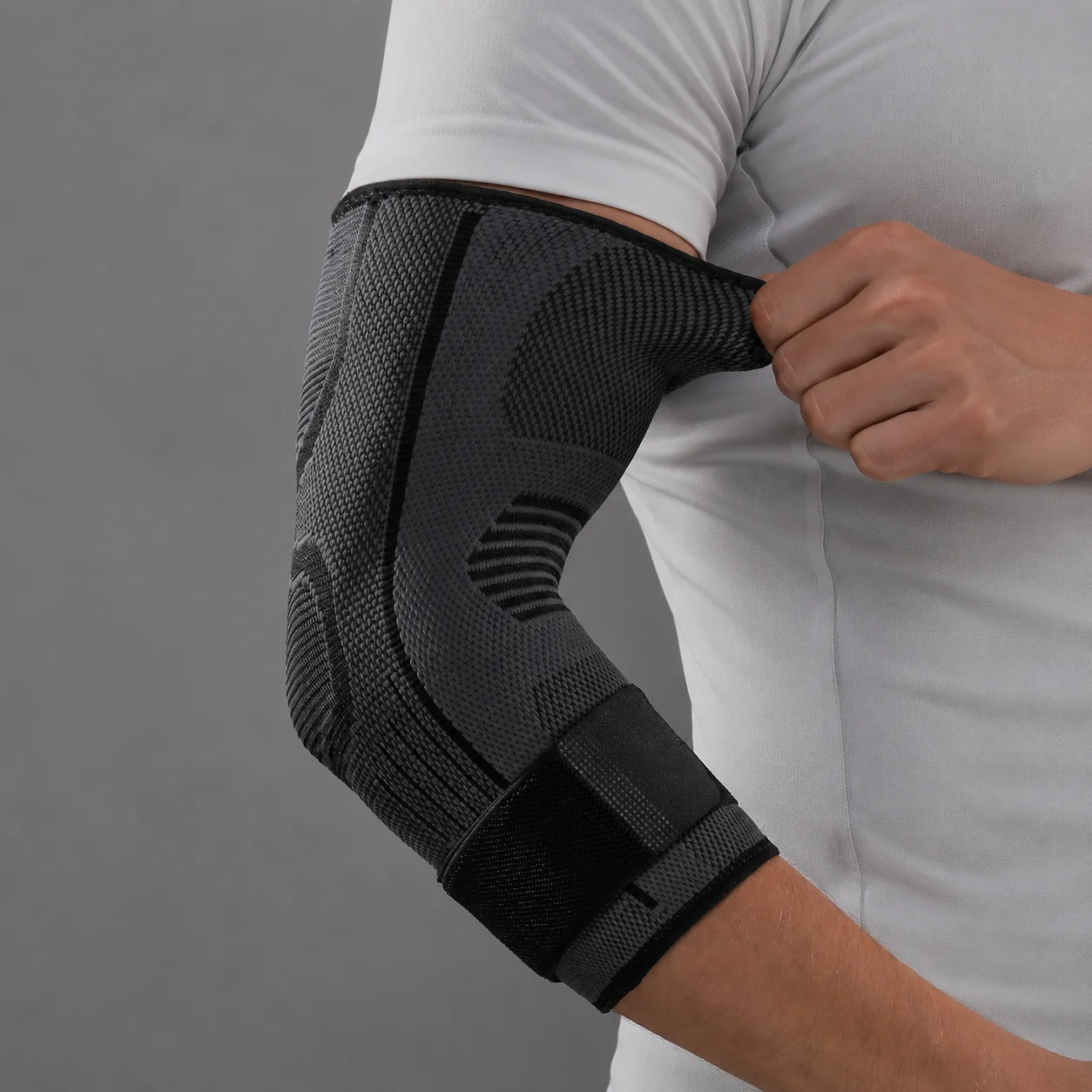 Tutore di supporto per gomito protettivo a compressione 1 Pc per pallacanestro pallavolo