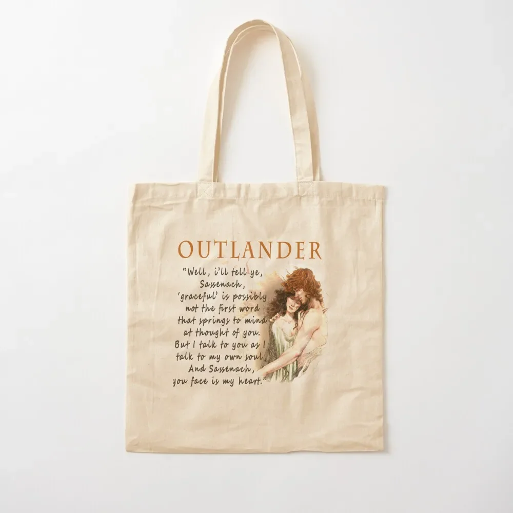 Outlander Tote Bag hand bag Canvas bag for women personalized tote eco folding