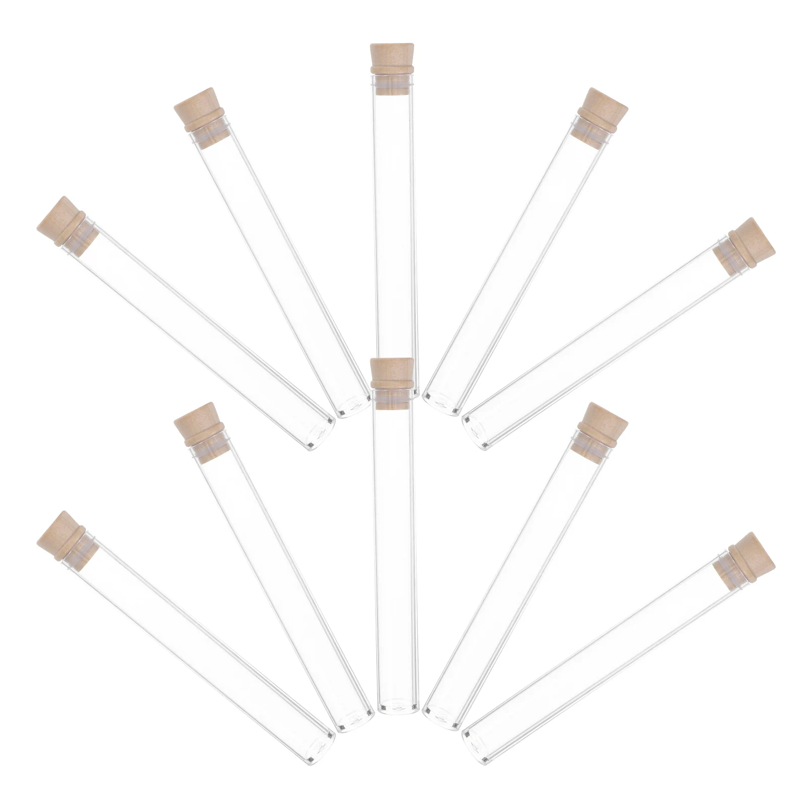 

10 Pcs Acrylic Sample Tube Scented Stick Holder Sticks Trachea Clear Tubes with Caps