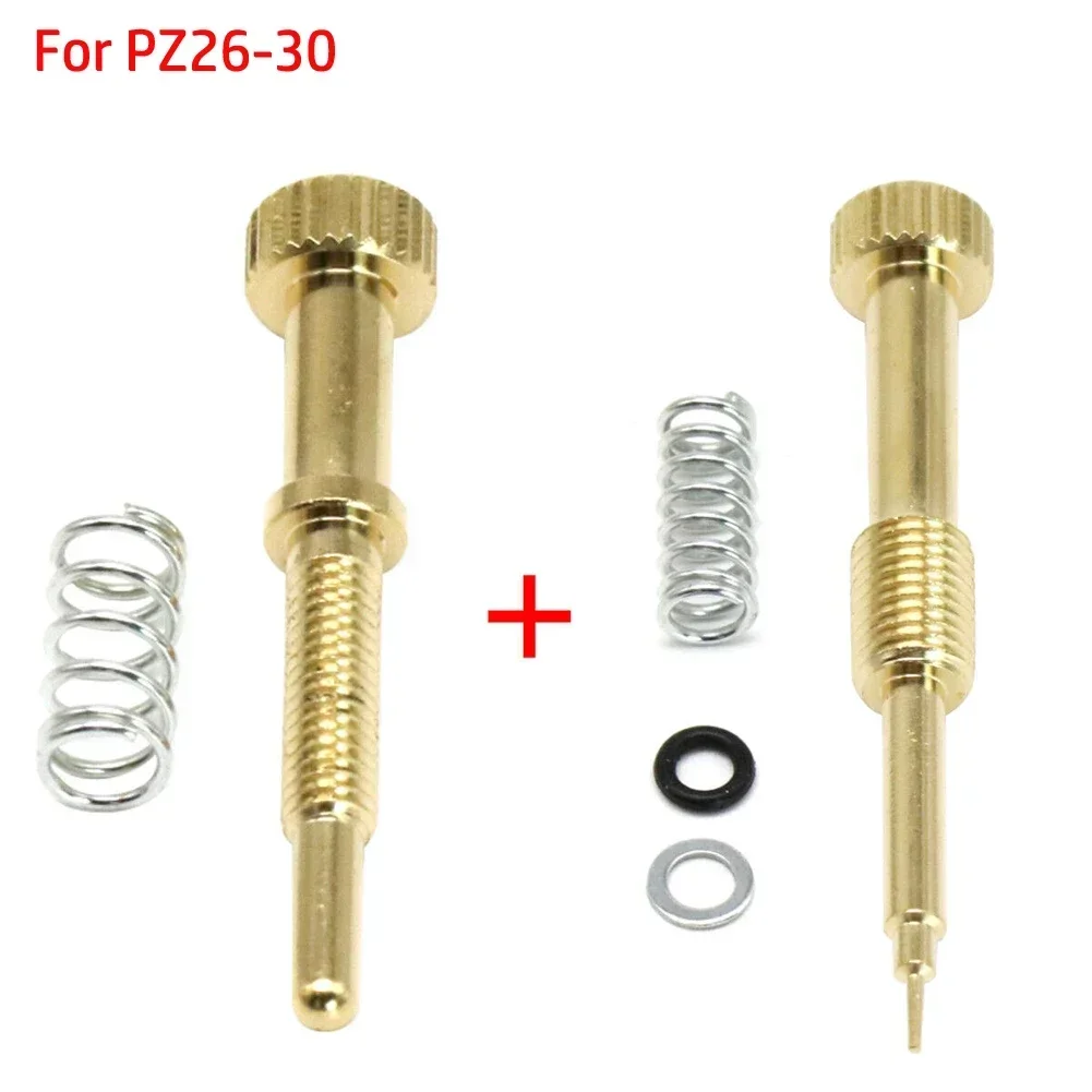 Motorcycle Carburetor Air Fuel Mixing Screws + Idle Speed Adjustment Screw For PZ26 PZ27 PZ30 Carb Motorbike Accesories