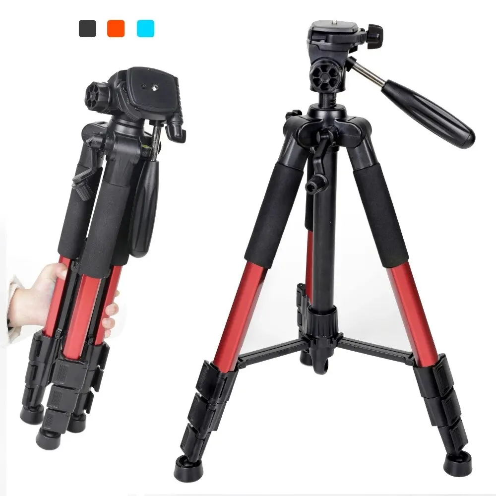 ZOMEI Q111 Tripod & kepala Pan kamera aluminium, kamera Digital SLR portabel profesional tiga warna