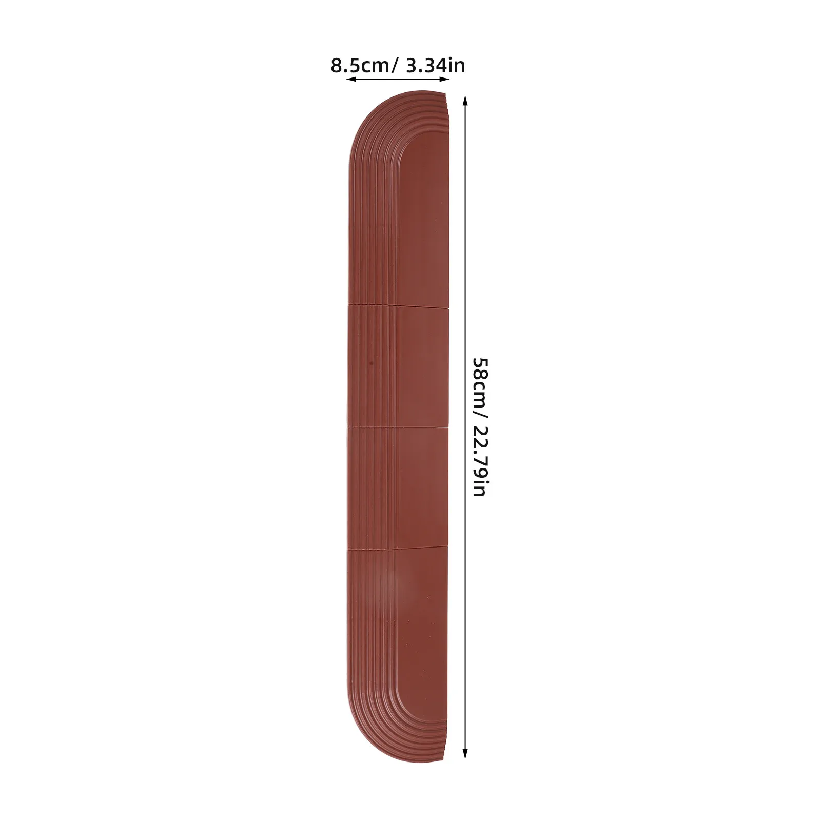 22.83 Inch Vacuum Cleaner Cleaning Robot Ramp Door Bottom Transition Carpet Threshold Strip Entryway Bridge Brown Curbside