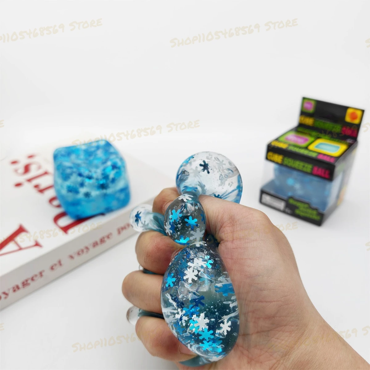 

2026 Hot Ice Cube Toy Square Style Decompression Soft Squishy Gifts Stress Relief For Kids Adults