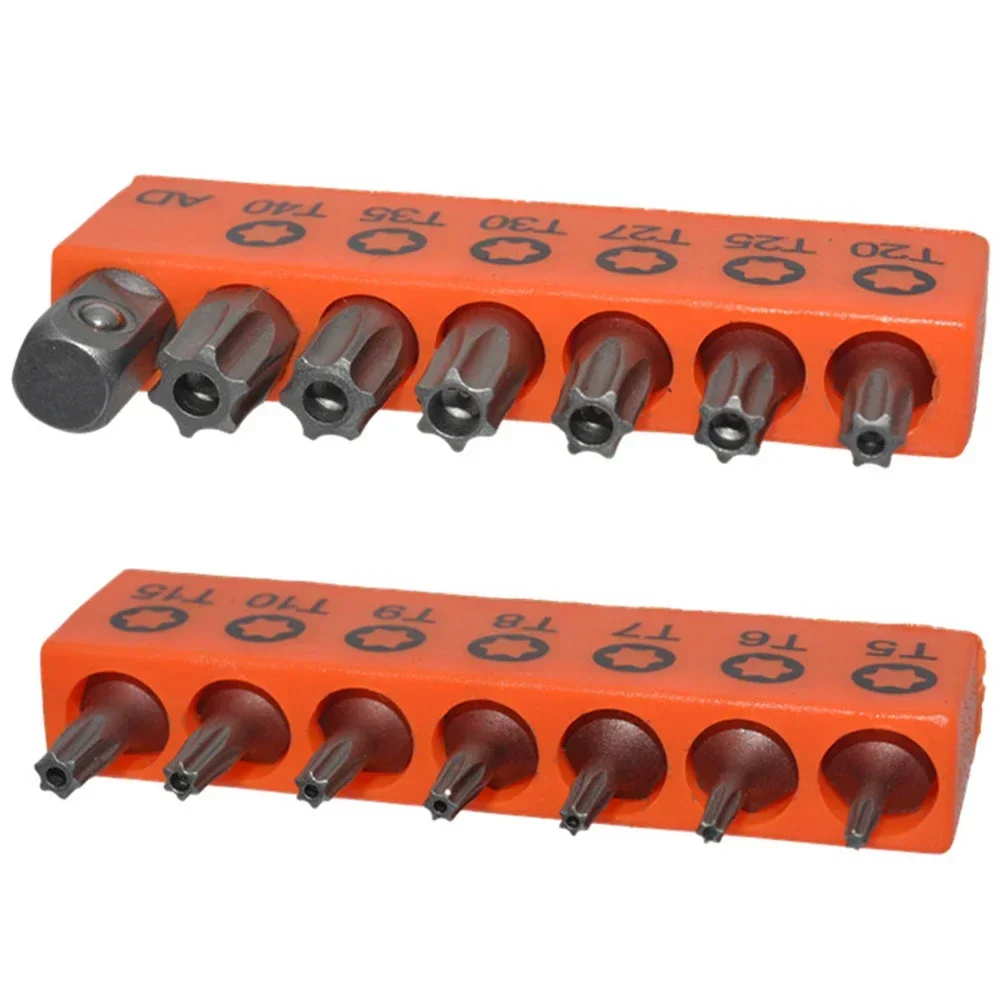 Torx Chave de Fenda Bits Polegada Hex Shank Chave de Fenda Elétrica Estrela Conjunto com Furo Conjunto Magnético 25 mm T20 t5 -t40 14 Peças