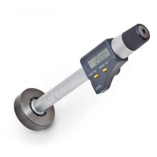 20-25mm IP54 Digital Three Point Internal Inside Micrometer With 25mm Setting Ring 150mm Extension Rod Set In Case