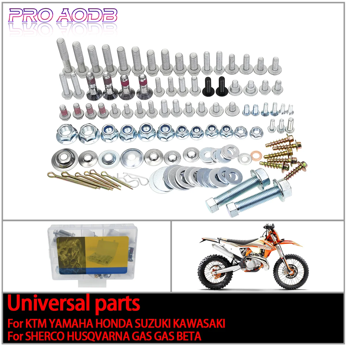 

Motorcycl Hardware Bolt Full screwsPlastics Fastener Kit Suitable For Husqvarna 125-501 FC TC FE FX TE TX TEi TXi 2003-2025