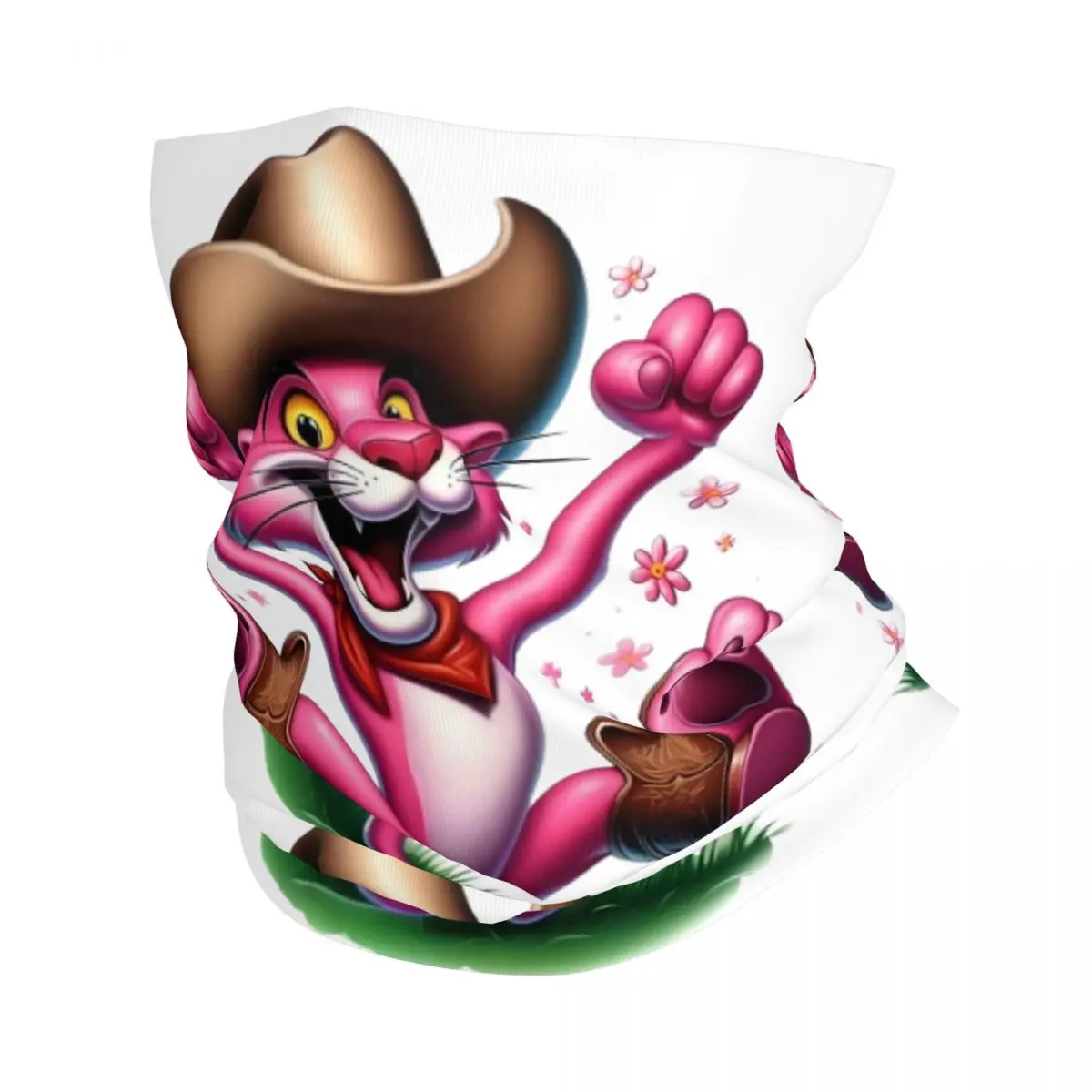 

Аниме «Розовая пантера», бандана, гетры, ветрозащитный шарф для лица, женский и мужской милый леопардовый повязка на голову с героями мультфильмов, Балаклава