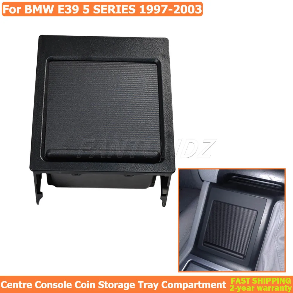 Car Center Console Storing Compartment Black For BMW 5 Series E39 1997-2003 51168159698 Roller Blind Cover 51 16 8 159 698