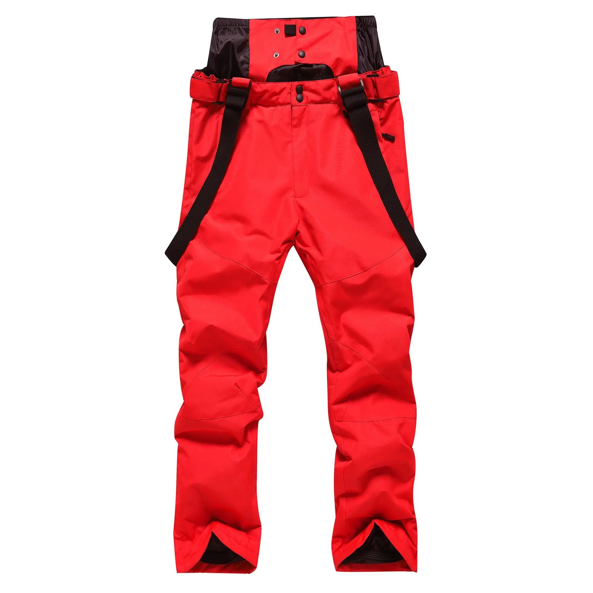 Outdoor Snowboard Pants 2025 Winter New Ski Strap Pants Men Thickened Thermal Overall Skiing Trousers Windproof Waterproof