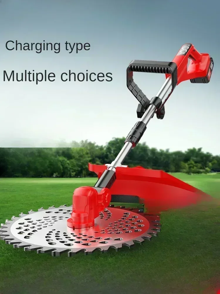 Electric Lawn Mower Small Size Lithium Battery Multifunctional Grass Trimmer Household Weed Whacker