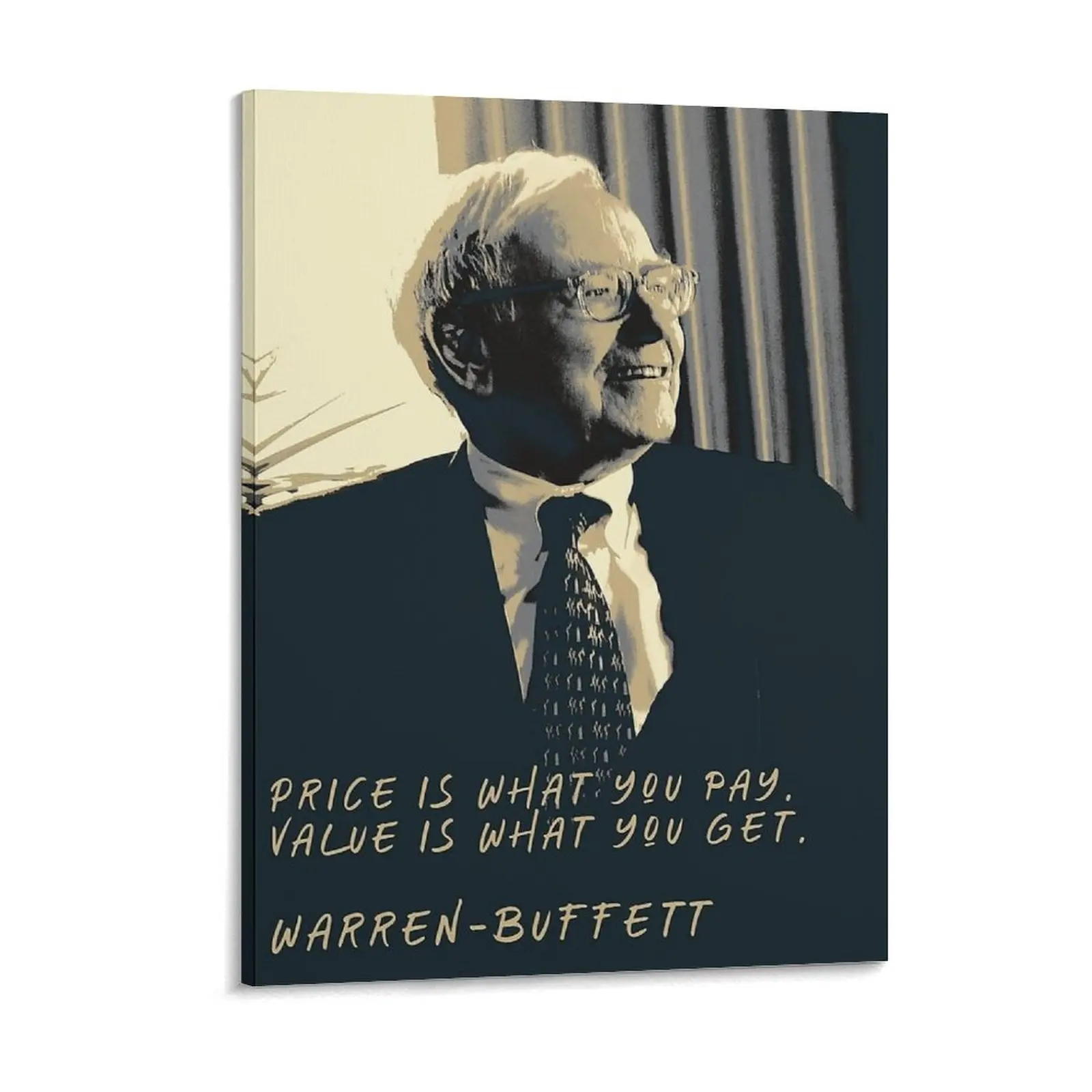 Warren Buffett Quotes 1 Canvas Painting Retro Printed Kitchen Kitchen Decoration Framed Wall Painting