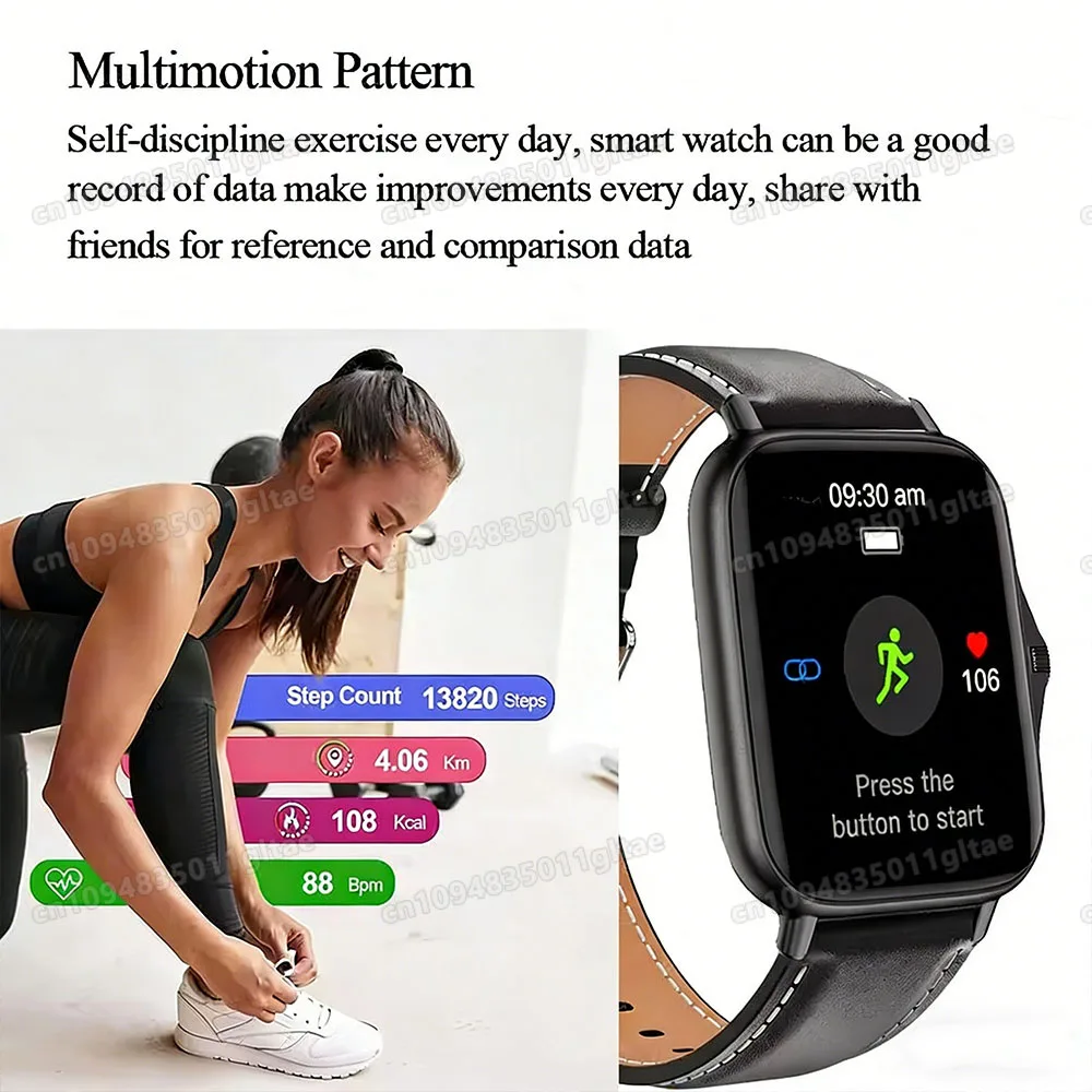 Smart Watch Android IOS Phone 1.83 Inch Color Screen Bluetooth Answer Call Fitness Watches Tracker Smartwatch Women Men New Ht30
