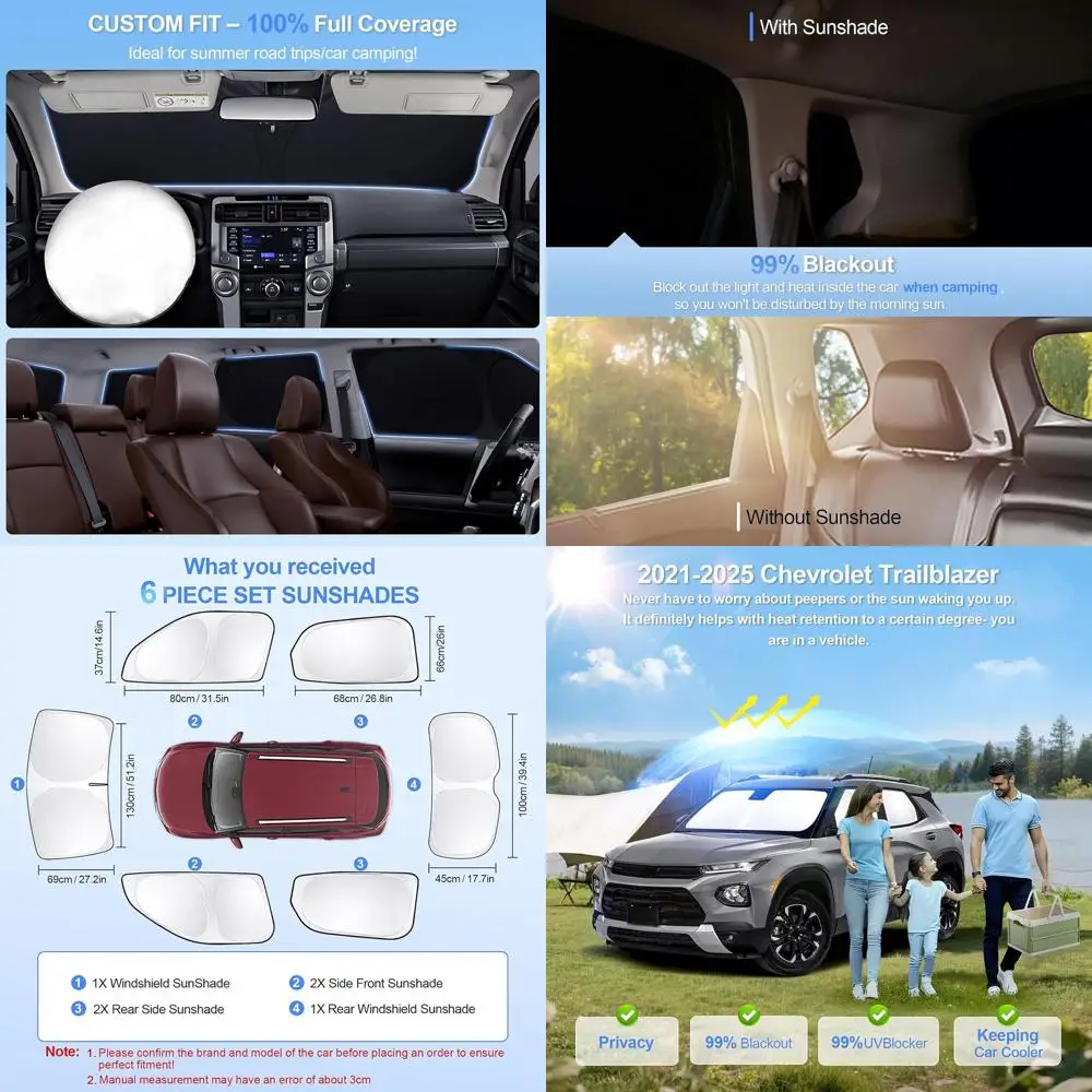 

Автомобильные оконные шторы для моделей 2021-2025, полный комплект солнцезащитных козырьков, блокировка УФ-излучения, защита конфиденциальности, идеально подходят для кемпинга и улицы
