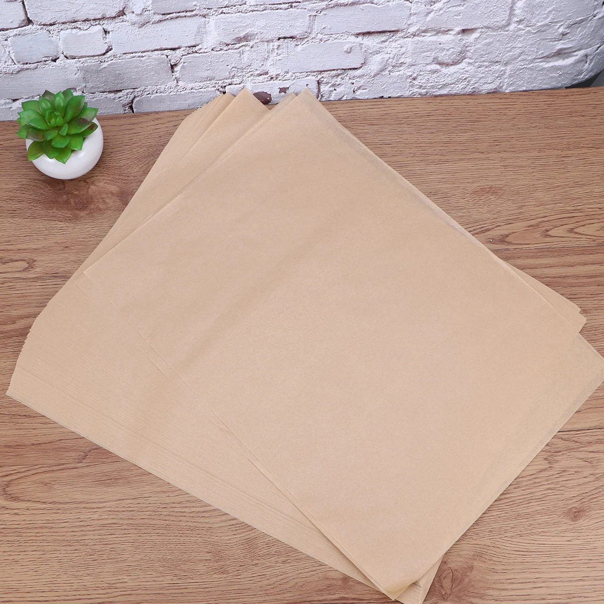 

100 Pcs Silicone Paper Non-stick Baking Unbleached Oven Easy to Clean Convenient