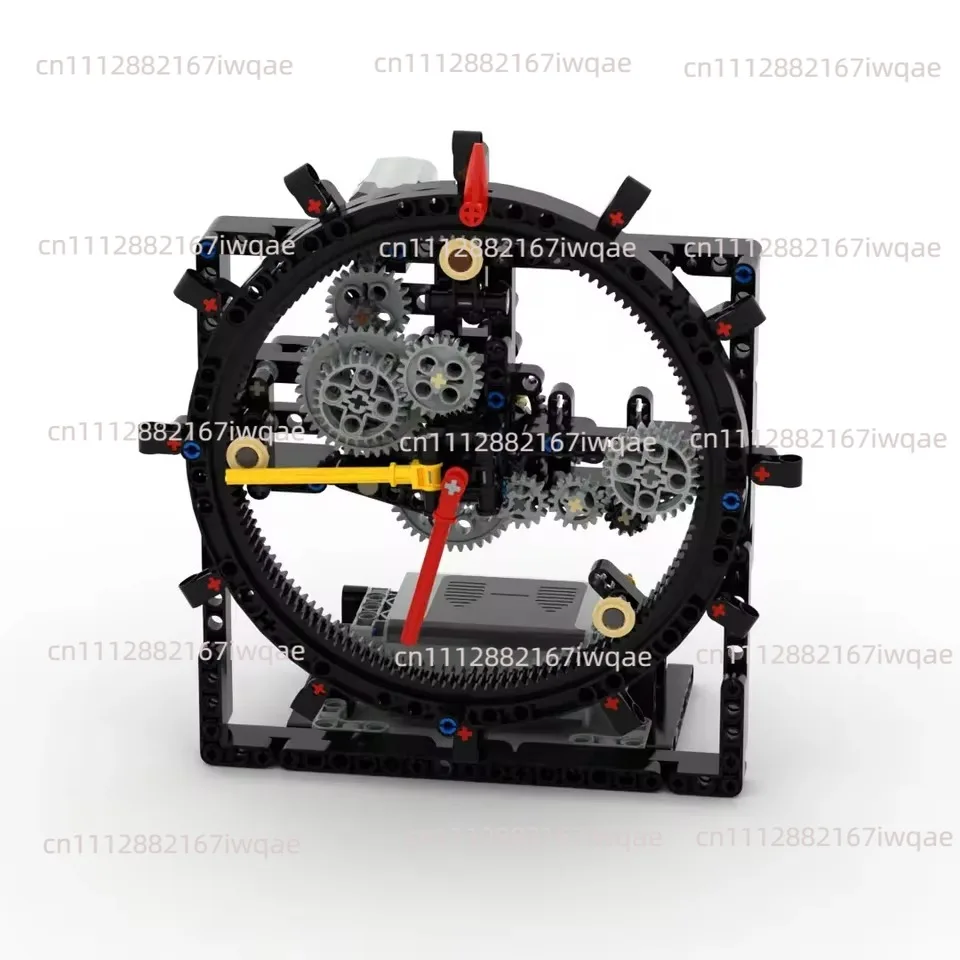 Building Block Gear Engineering Machinery Group Model Assembly Clockwork Pendulum Electric Mechanical Clock