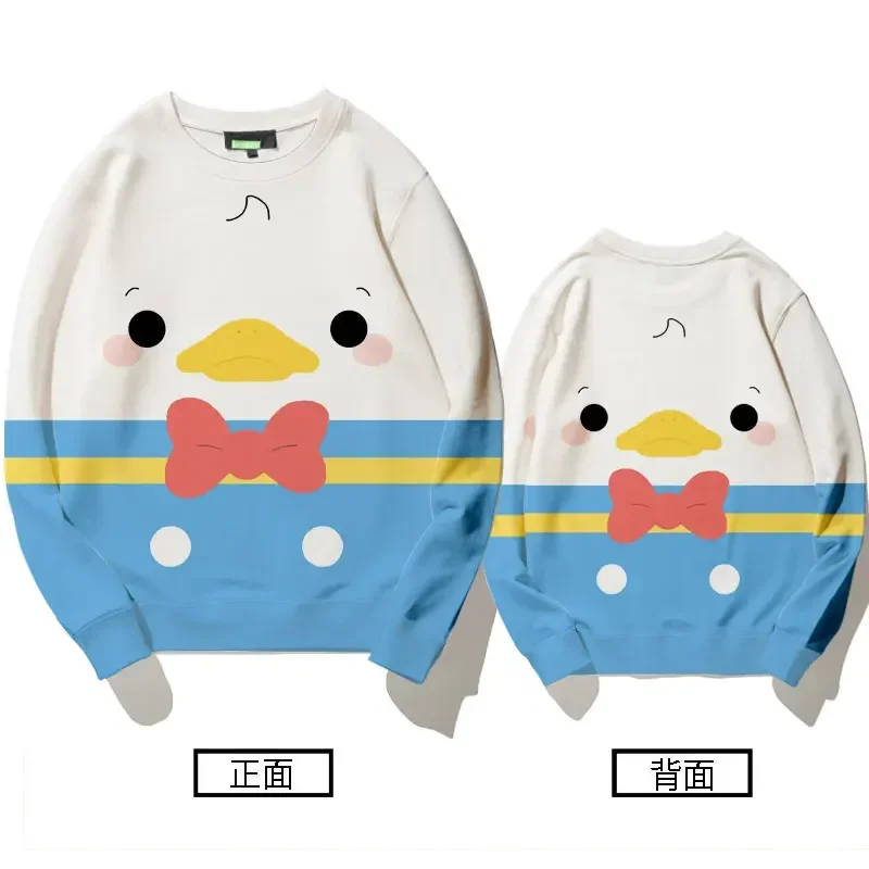 Donald Duck Daisy Duck sweater Pantsuits womens round neck autumn winter tide brand loose clothes Disney cartoon   anime hoodie