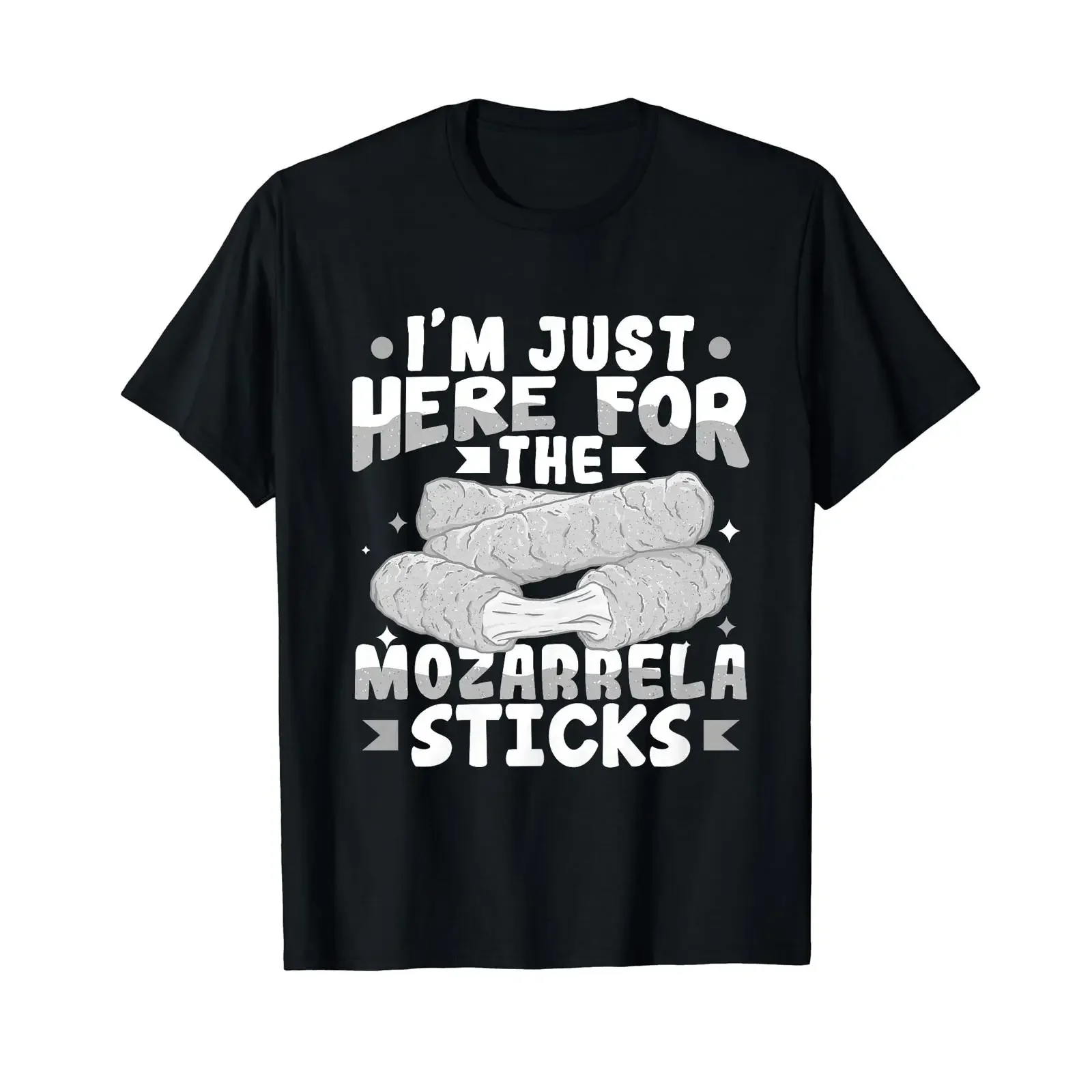 Mozzarella Sticks Lustiges Käsefutter Rezept T-Shirt im Vintage-Stil, gewaschenes Oberteil für den Alltag, grafische Designerkleidung, dehnbar