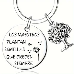 1PC Keychains To Teachers Regalo Llavero Graduado Regalos Cumpleaños Profesor Maestro