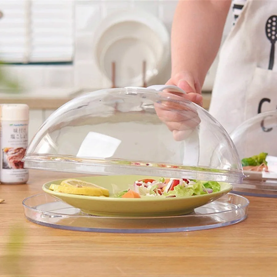 Microwave oven heating appliance Bowl cover Refrigerator round plastic transparent oil spillproof fresh cover bowl cover