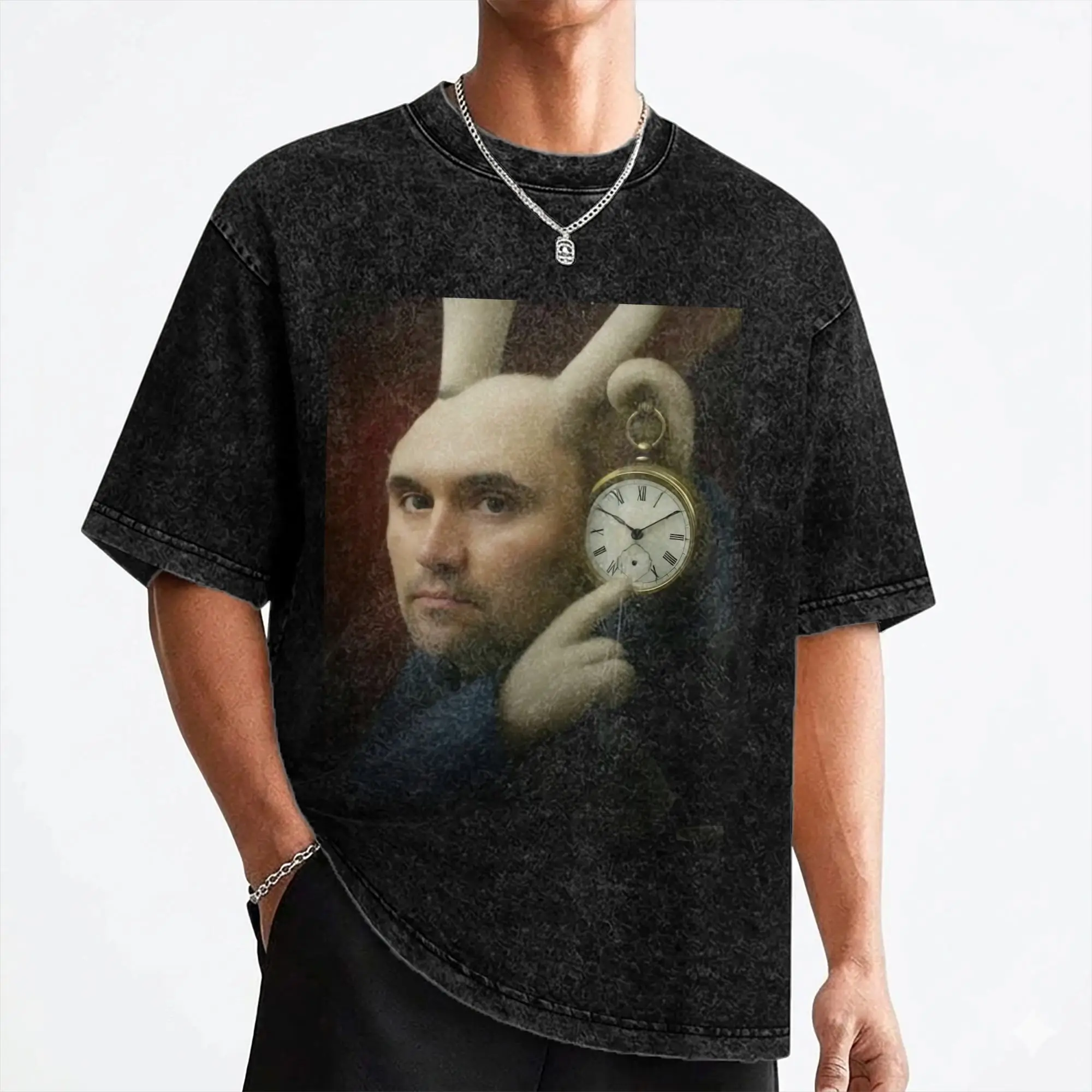 Charlie Kirk T Shirt Washed Short Sleeve Oversize T-Shirts  Retro for Men Women Streetwear Printed Tee Shirt