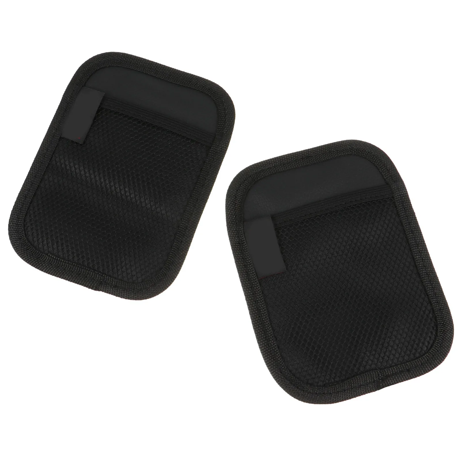 

2Pcs Car Phone Storage Bags Oxford Cloth Microfiber Sticky Organizer for Mobile Holder Sundries Parking Card Change