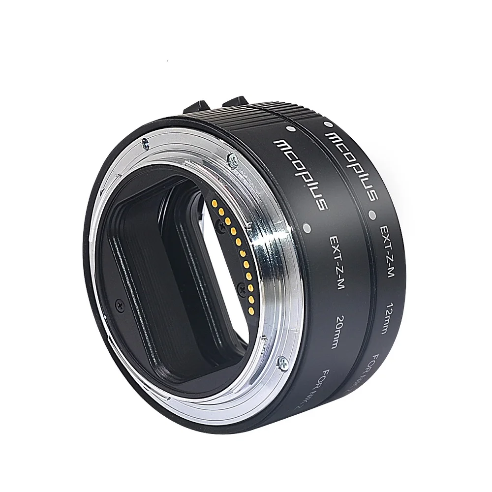 Mcoplud Auto Focus AF Macro Extension Tube แหวน 12 มม.20 มม.สําหรับ Nikon Z Mount Z9 Z8 Z7 Z7II Z6 Z6II Z6III Z5 Z50 Z30 Z fc