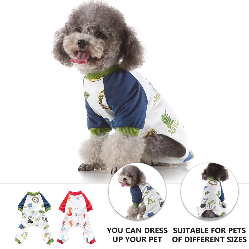 Tiny Dog Clothes Pet Pajamas Four Feet Household Sleeping for Costume Cotton Men