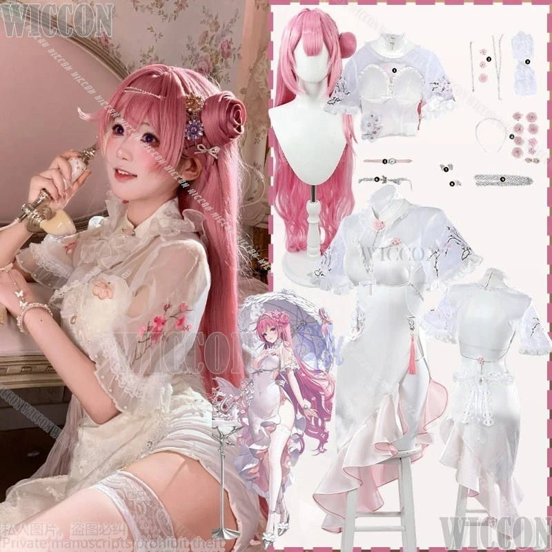 jeu-d'anime-deesse-de-la-victoire-nikke-cosplay-dorothy-costume-sexy-dentelle-blanche-cheongsam-qipao-robe-belle-lolita-fete-d'halloween