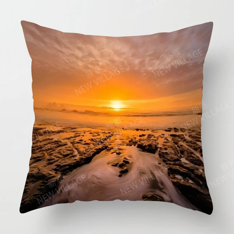 غير المؤطرة غرفة المعيشة المنزلي الديكور وسادة تغطي خمر النفط اللوحة نمط رمي وسادة غطاء 45*45 المخدة 40x40 سنتيمتر 50x50