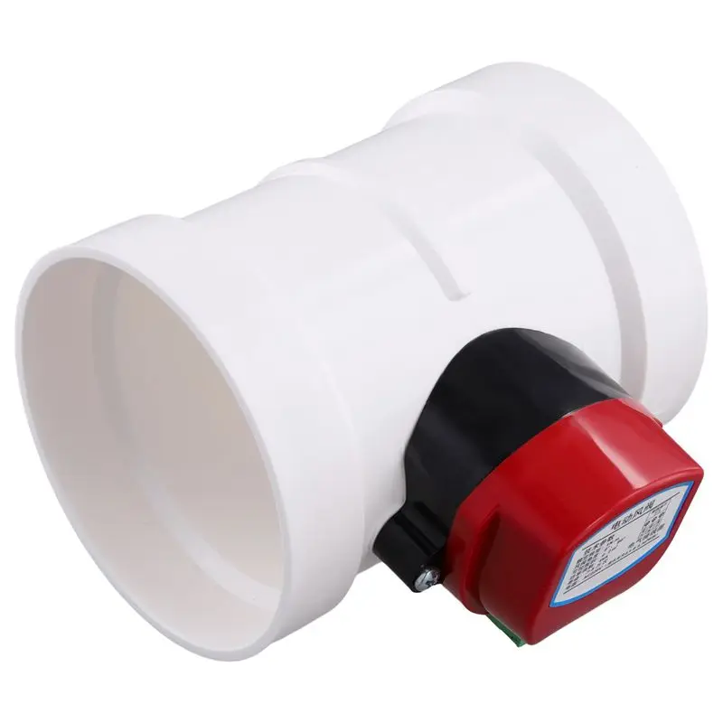 

A84E-Пластиковый моторизованный клапан-регулятор объема воздуха из ПВХ для вентиляционных труб, 220В переменного тока