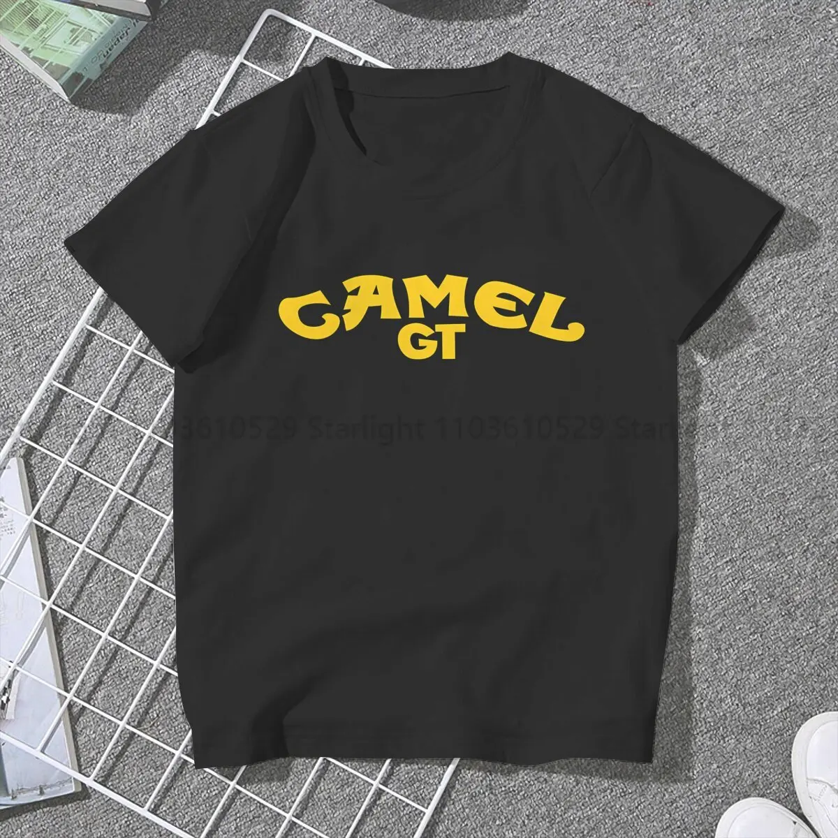 1988 Cigarettes Pocket Gray Deadstock Joe Women's T Shirt Camel Girls Tees Kawaii Polyester Tops Graphic Tshirt y2k Fashion