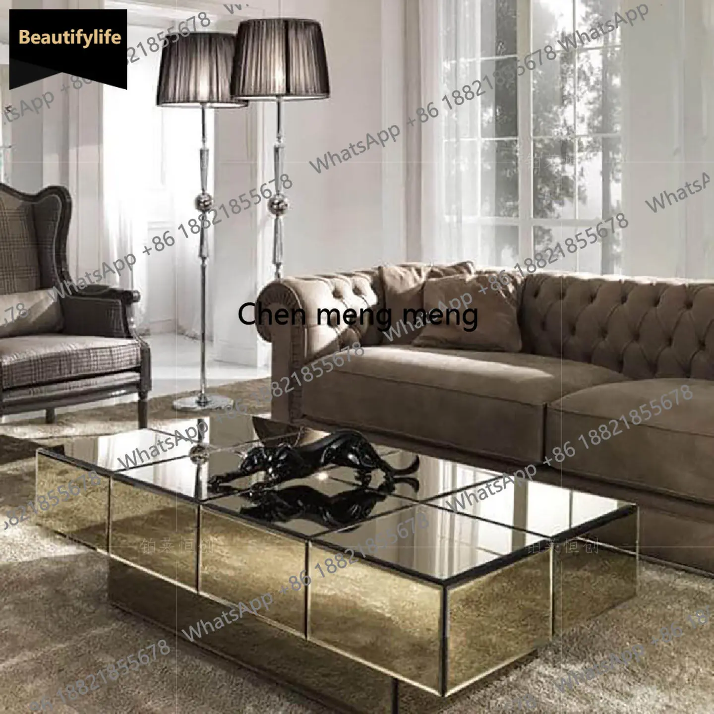 

b567 Итальянский легкий роскошный раскладной журнальный столик для гостиной, современный, элитный, для небольшой квартиры