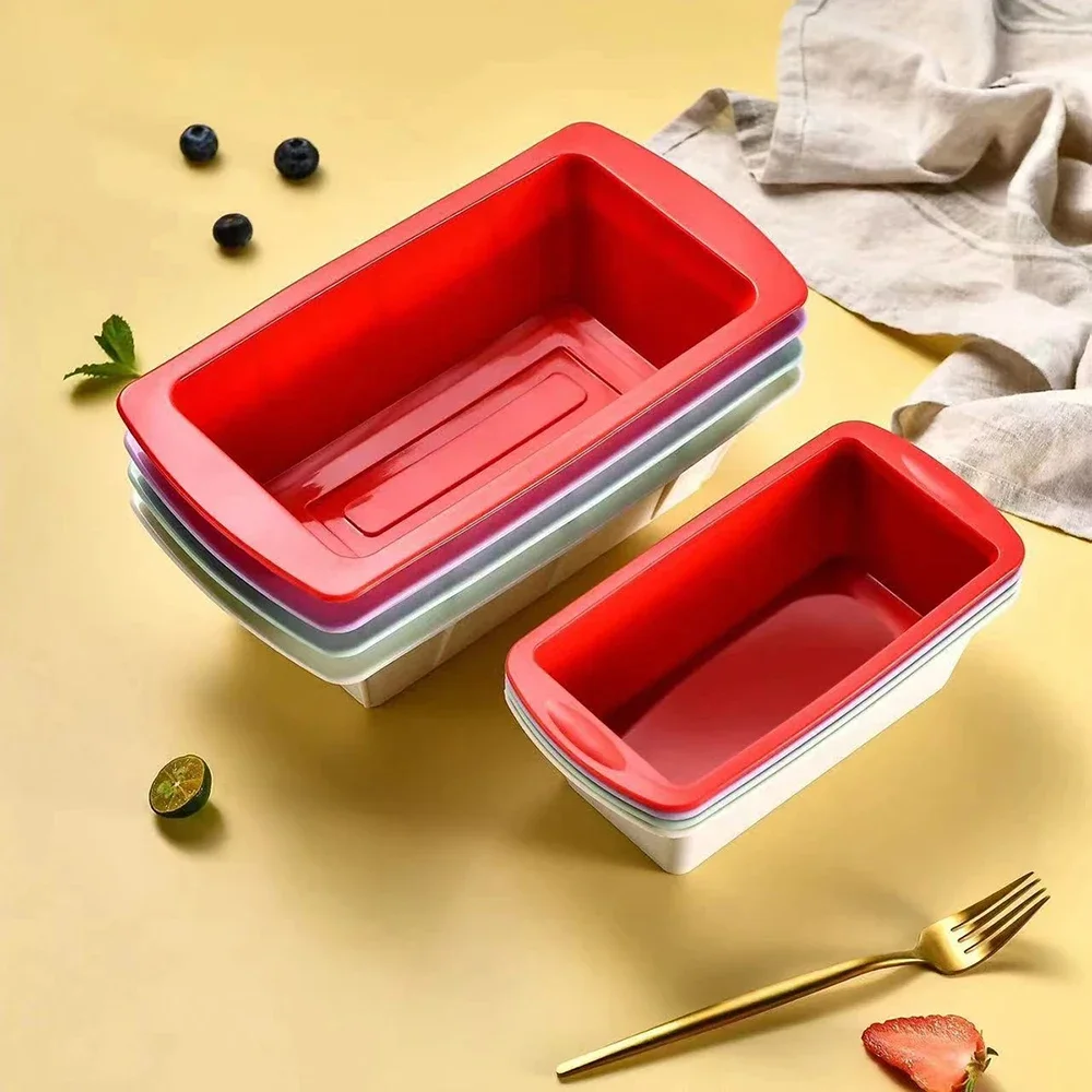 1Pc Silicone Bread Loaf Pan Cake Mold Nonstick Silicone Homemade Loaf Bread Toast Mould Kitchen Accessories Pastry Tool