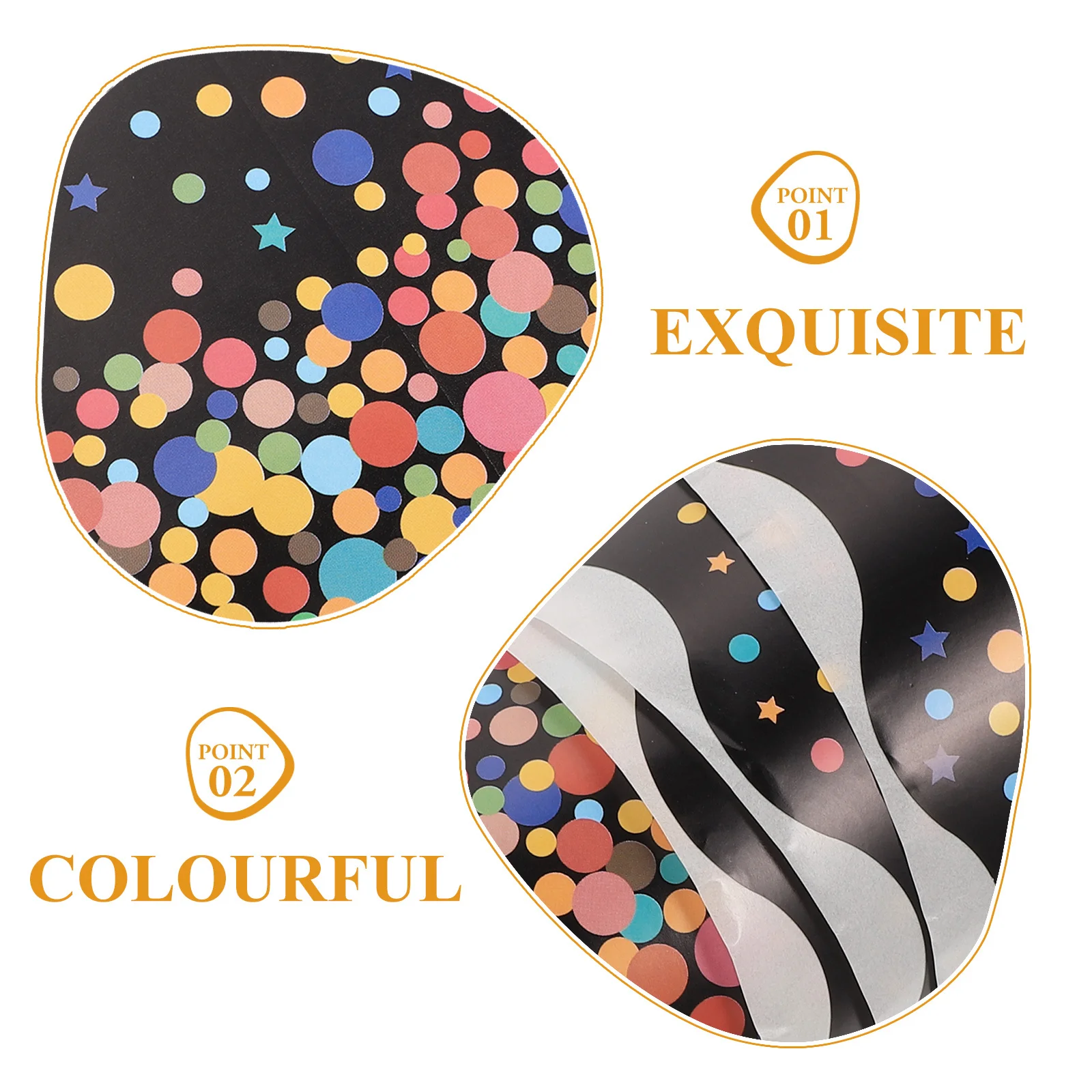 

1 Roll Blackboard Sticker Decals Exquisite Bulletin Board Border Trim Waterproof Adhesive Strip For Classroom School Office Wall