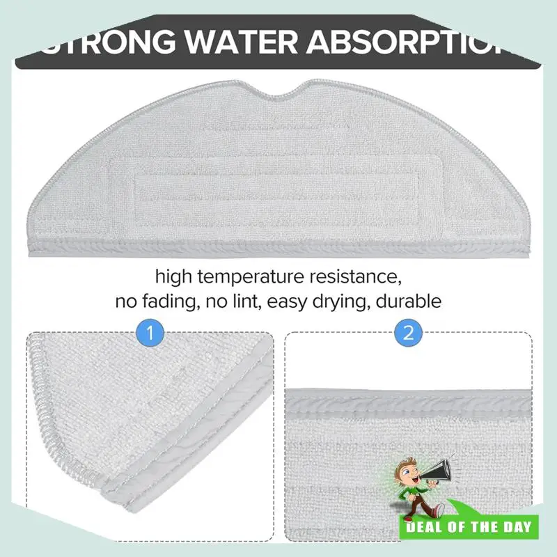 Piezas de repuesto de entrega en 24 horas para Roborock S7 Maxv Ultra/S7-Paño de fregona lavable, trapo desechable, acceso a Robot aspirador