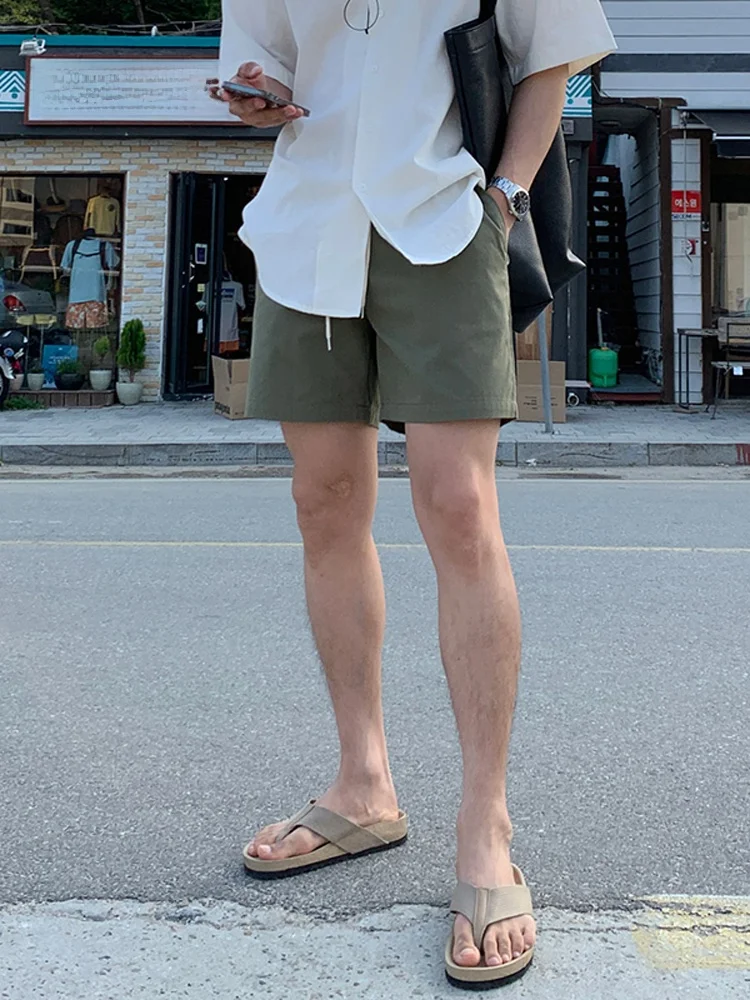 

Летние камуфляжные шорты свободного кроя с прямыми штанинами длиной пять дюймов, универсальные, в американском стиле, мужская мода, уличная одежда East Gate Seoul